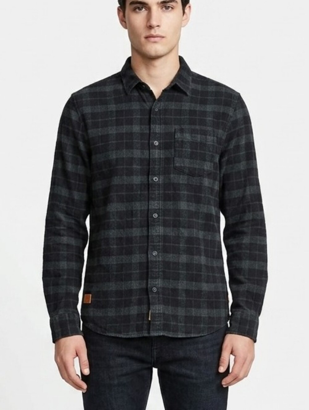 Globe Mens Size L Green Plaid Corduroy Button Down Shirt Gorpcore